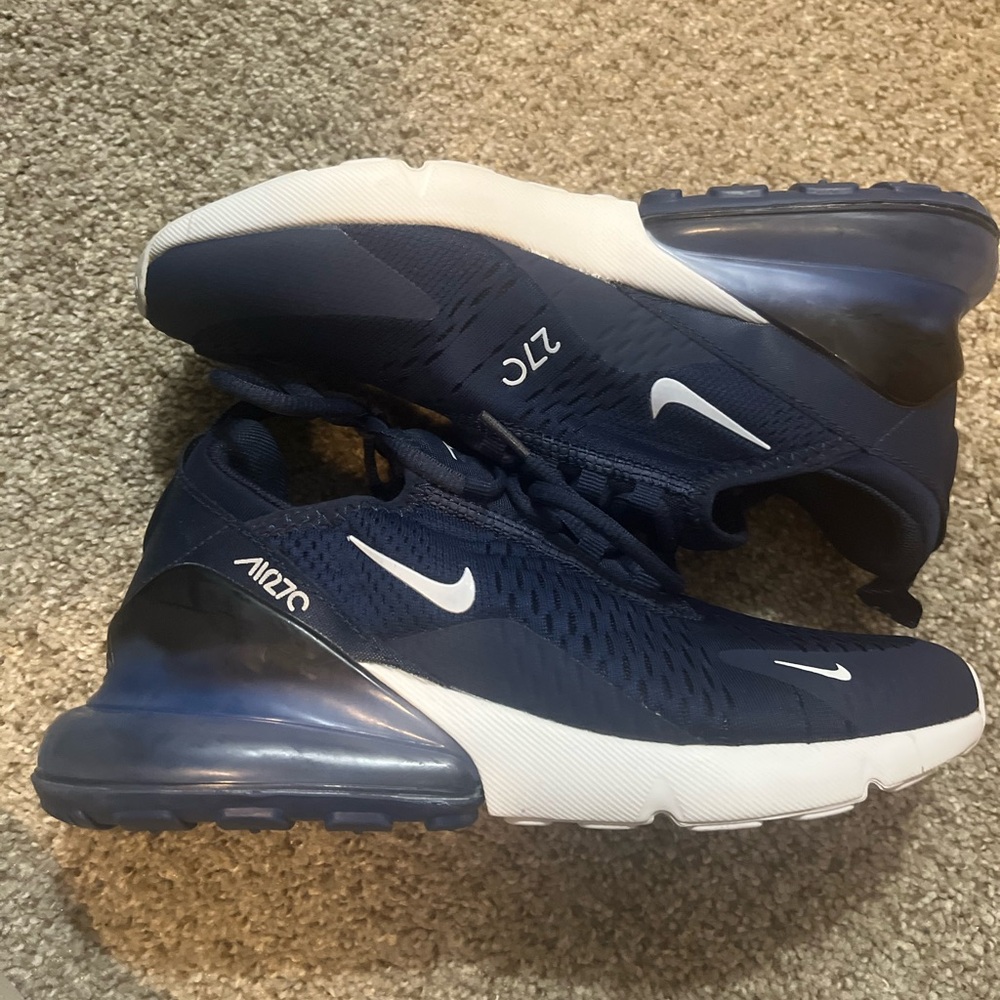Nike Air Max 270 Midnight Navy Black (Size 8.5)
